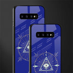 evil eye mandala blue glass case for samsung galaxy s10 plus image-2