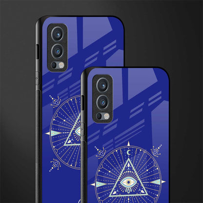 evil eye mandala blue glass case for oneplus nord 2 5g image-2