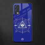 evil eye mandala blue glass case for oneplus nord 2 5g image