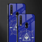 evil eye mandala blue glass case for vivo y12 image-2