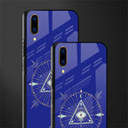evil eye mandala blue glass case for vivo v11 pro image-2