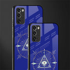 evil eye mandala blue glass case for samsung galaxy note 20 image-2