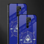 evil eye mandala blue glass case for poco m2 image-2