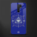 evil eye mandala blue glass case for poco m2 image