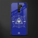 evil eye mandala blue glass case for poco m2 image