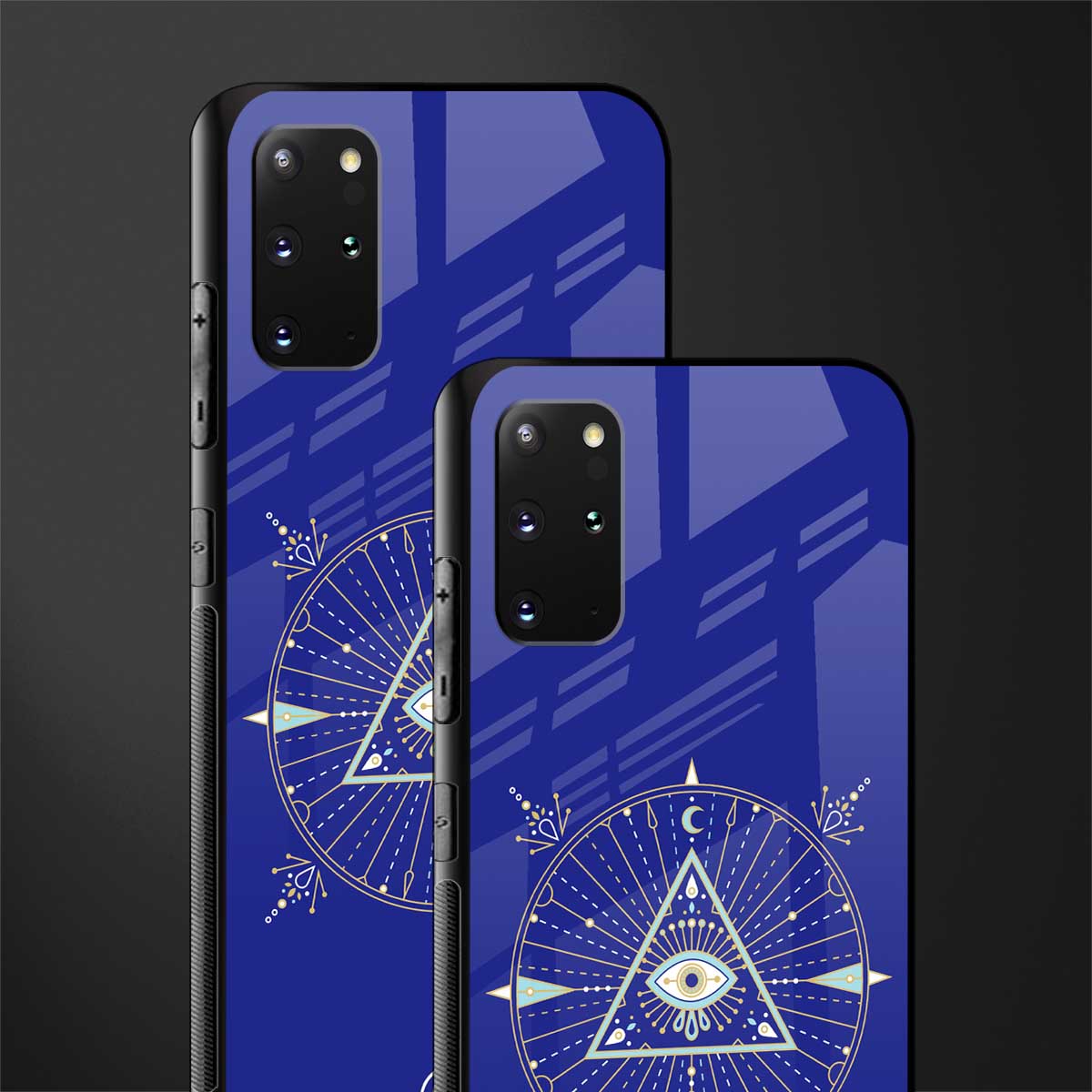 evil eye mandala blue glass case for samsung galaxy s20 plus image-2