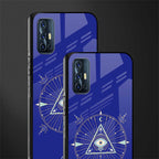 evil eye mandala blue glass case for vivo v17 image-2