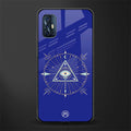 evil eye mandala blue glass case for vivo v17 image