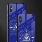 evil eye mandala blue glass case for redmi 9i image-2