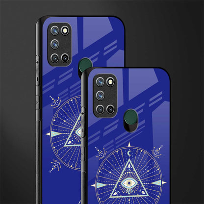 evil eye mandala blue glass case for realme 7i image-2