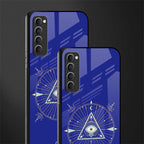 evil eye mandala blue glass case for oppo reno 4 pro image-2