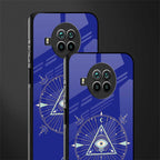 evil eye mandala blue glass case for mi 10i image-2