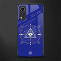 evil eye mandala blue glass case for vivo y53s image