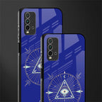 evil eye mandala blue glass case for redmi 9 power image-2