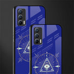 evil eye mandala blue glass case for realme x7 image-2