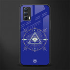 evil eye mandala blue glass case for realme x7 image