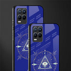 evil eye mandala blue glass case for realme 8 pro image-2