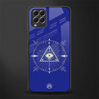 evil eye mandala blue glass case for samsung galaxy f62 image