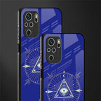 evil eye mandala blue glass case for redmi note 10s image-2