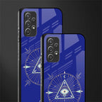 evil eye mandala blue glass case for samsung galaxy a32 4g image-2