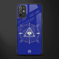 evil eye mandala blue glass case for oppo f19 pro plus image