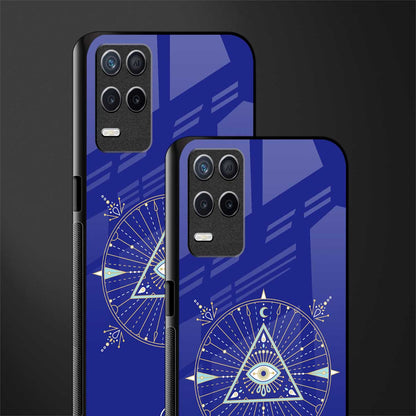 evil eye mandala blue glass case for realme 8 5g image-2
