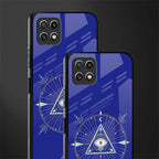 evil eye mandala blue glass case for samsung galaxy a22 5g image-2