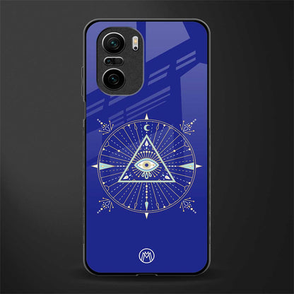 evil eye mandala blue glass case for mi 11x 5g image