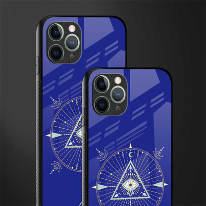 evil eye mandala blue glass case for iphone 11 pro image-2