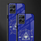 evil eye mandala blue glass case for realme 8i image-2