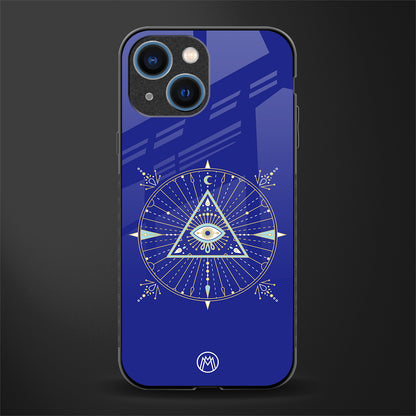 evil eye mandala blue glass case for iphone 13 mini image