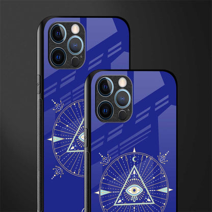 evil eye mandala blue glass case for iphone 14 pro max image-2
