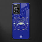 evil eye mandala blue glass case for redmi 10 prime image