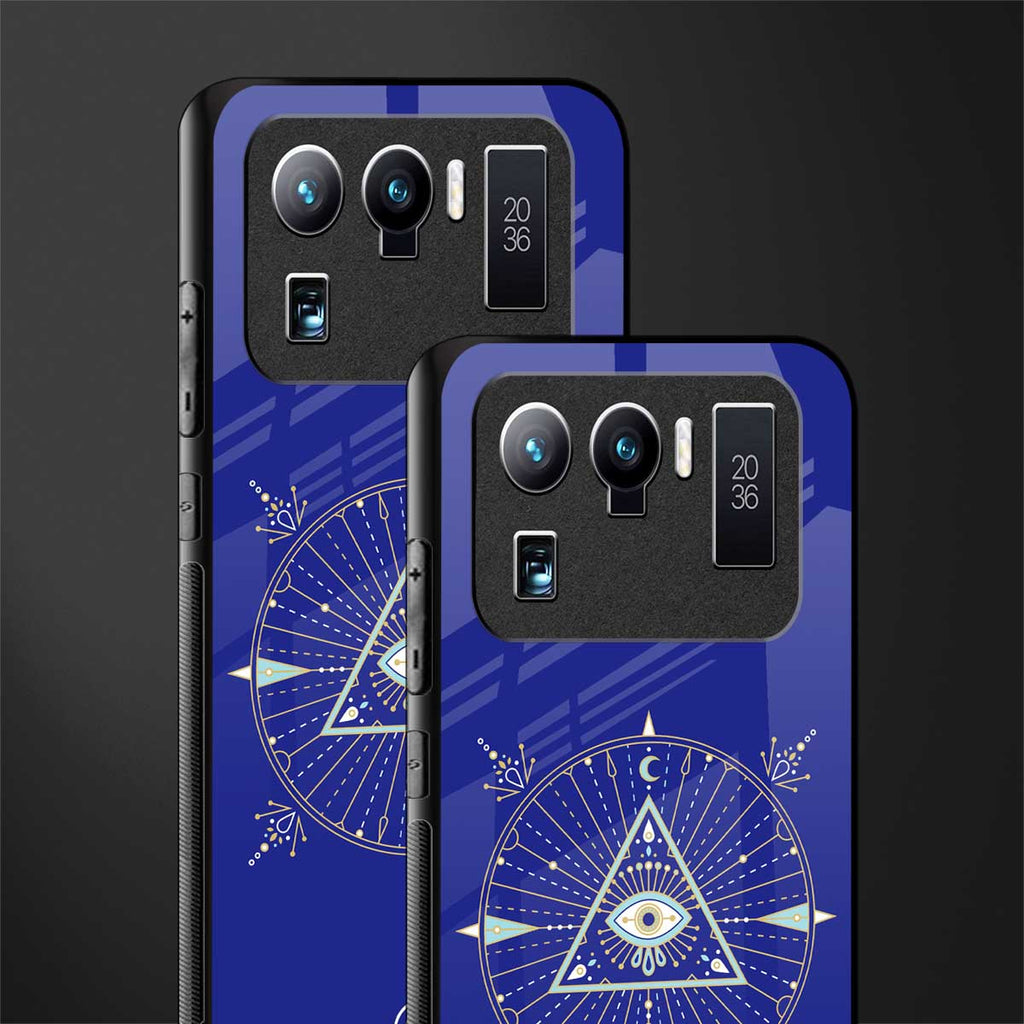 evil eye mandala blue glass case for mi 11 ultra 5g image-2