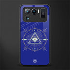 evil eye mandala blue glass case for mi 11 ultra 5g image