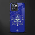 evil eye mandala blue glass case for realme c35 image
