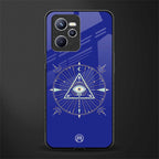 evil eye mandala blue glass case for realme c35 image
