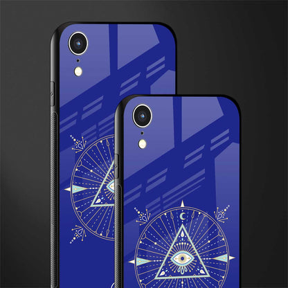 evil eye mandala blue glass case for iphone xr image-2