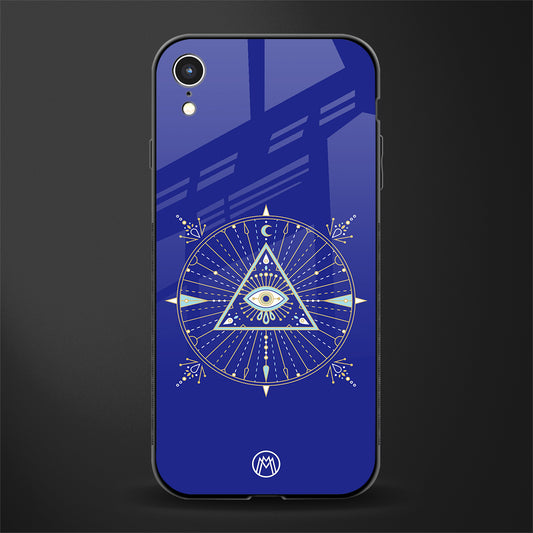 evil eye mandala blue glass case for iphone xr image