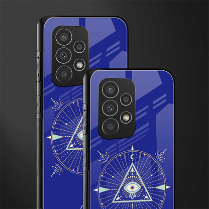 evil eye mandala blue back phone cover | glass case for samsung galaxy a23
