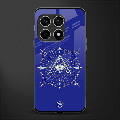 evil eye mandala blue glass case for oneplus 10 pro 5g image