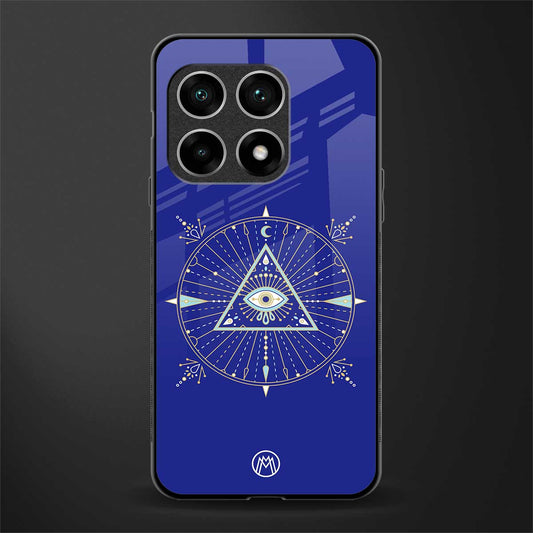 evil eye mandala blue glass case for oneplus 10 pro 5g image