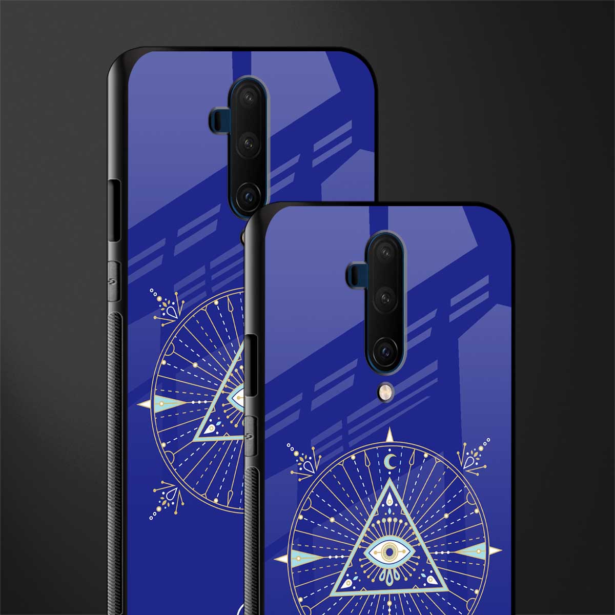 evil eye mandala blue glass case for oneplus 7t pro image-2