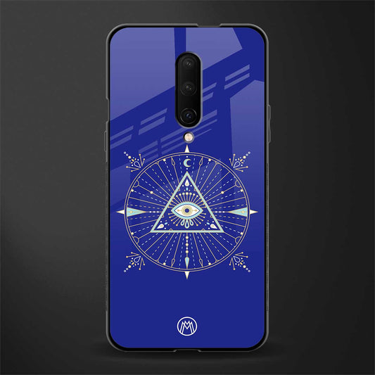 evil eye mandala blue glass case for oneplus 7 pro image