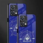 evil eye mandala blue back phone cover | glass case for oneplus nord ce 2 lite 5g