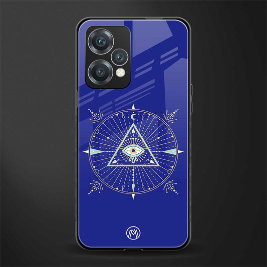 evil eye mandala blue back phone cover | glass case for oneplus nord ce 2 lite 5g
