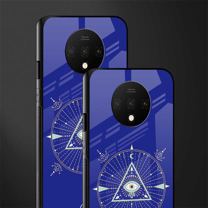evil eye mandala blue glass case for oneplus 7t image-2