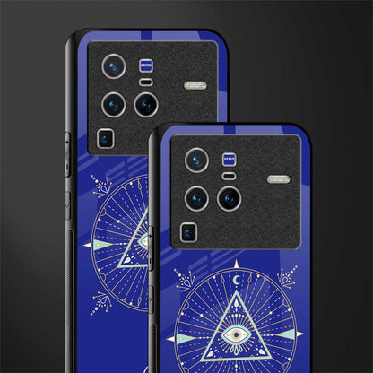 evil eye mandala blue glass case for vivo x80 pro 5g image-2