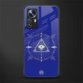 evil eye mandala blue back phone cover | glass case for xiaomi 12 pro