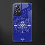 evil eye mandala blue back phone cover | glass case for xiaomi 12 pro